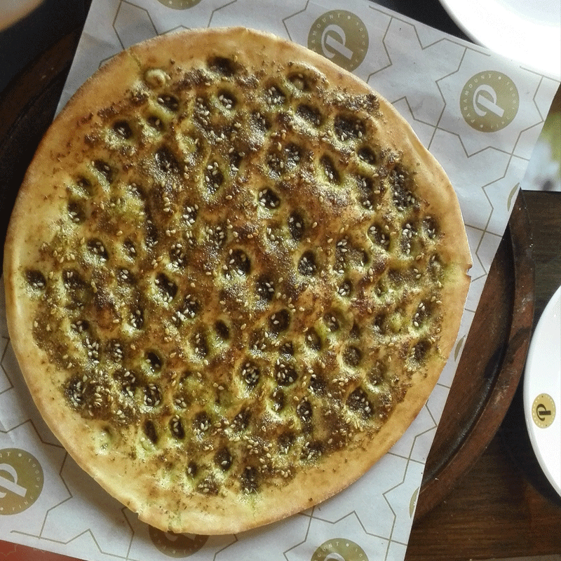 The Za'atar Manakeesh was delicious with many health benefits to order. Photo: author