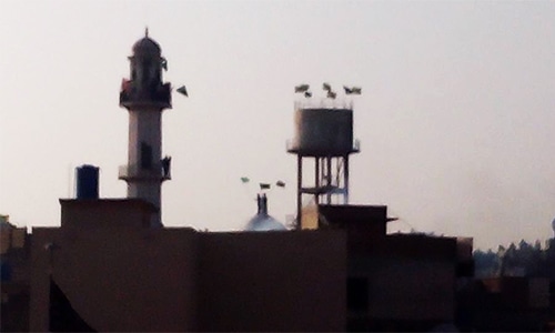 A photo of the Ahmadi place of worship in Chakwal. ─ Photo courtesy Rabwah Times Twitter