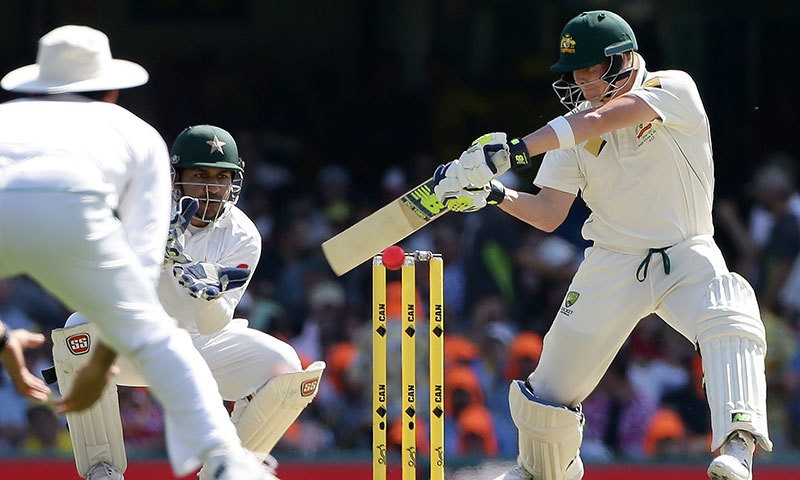 آسٹریلین کپتان عمدہ بیٹنگ کرتے ہوئے ناقابل شکست ہیں&mdash; فوٹو اے پی