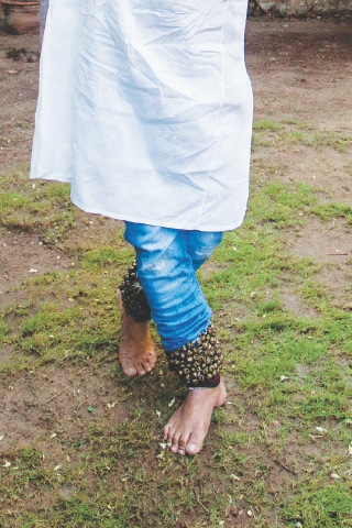 A close-up of Leila performing Kathak. -White Star