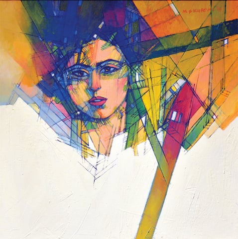 Saeed Kureshi&rsquo;s painting -Photos by White Star