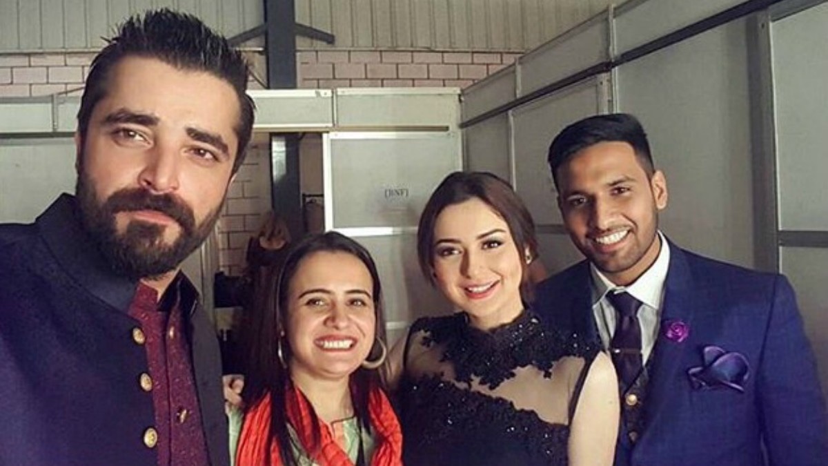 Hania Amir with Hamza Ali Abbasi and Zaid Ali T.