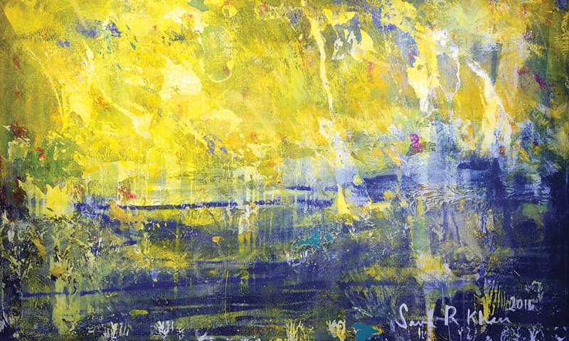 An oil-on-canvas painting - Photos by White Star