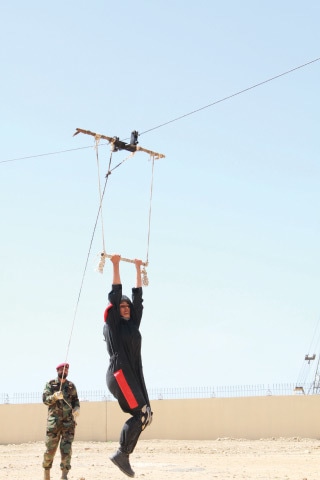 Lt Hina during training