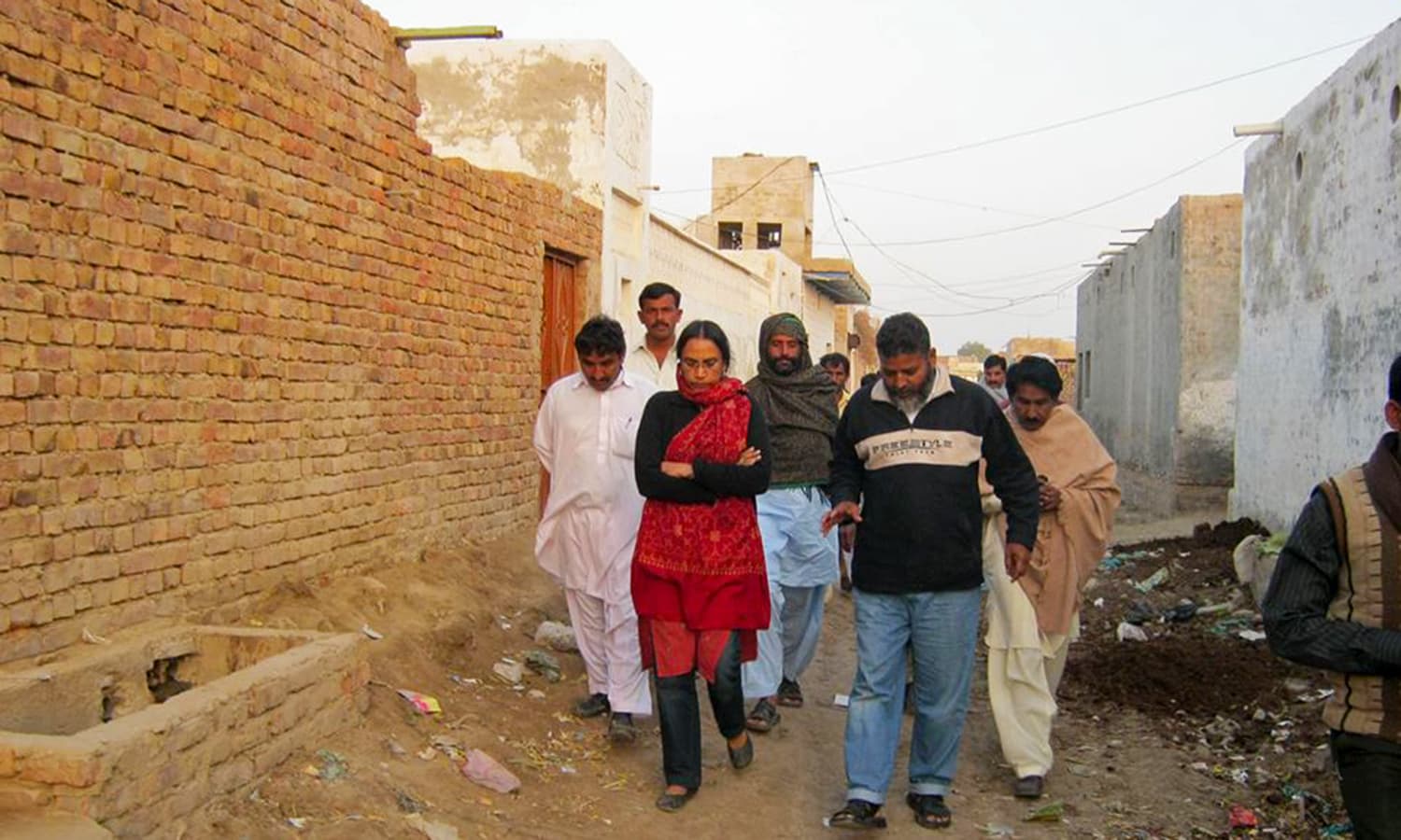 Walking in the streets of Orangi. Photo credit: Justice for Perween Rahman