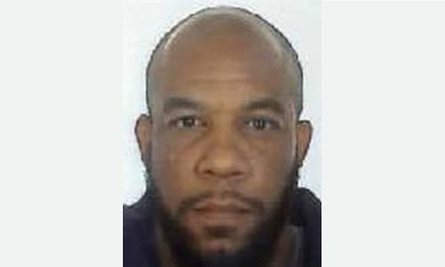 A handout picture released by the British Metropolitan Police Service shows Khalid Masood (aka Adrian Elms, Adrian Russell Ajao). &mdash; AFP