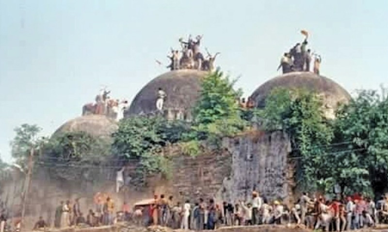The Babri Masjid was demolished in 1992.