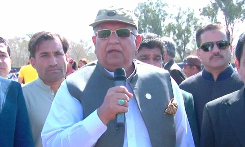 Minister of Inter-provincial Coordination Riaz Pirzada. — DawnNews