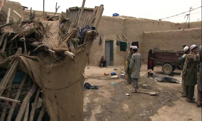 A mortar shell hit their mud-walled house in Killi Ghazni. —Hyder Bakkhsh Chandio