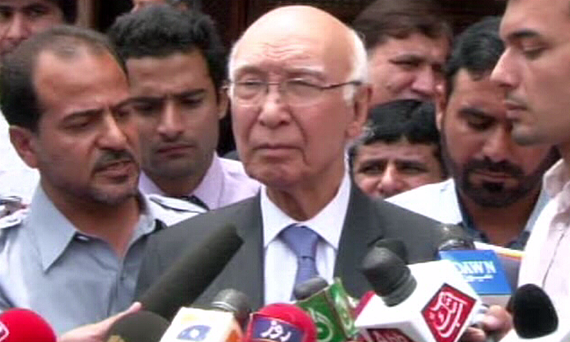 Pak-Iran border commission formed to work on outstanding issues, Sartaj Aziz says