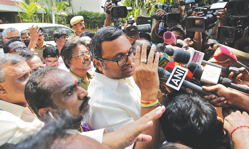 Karti Chidambaram.—AFP Karti Chidambaram.—AFP