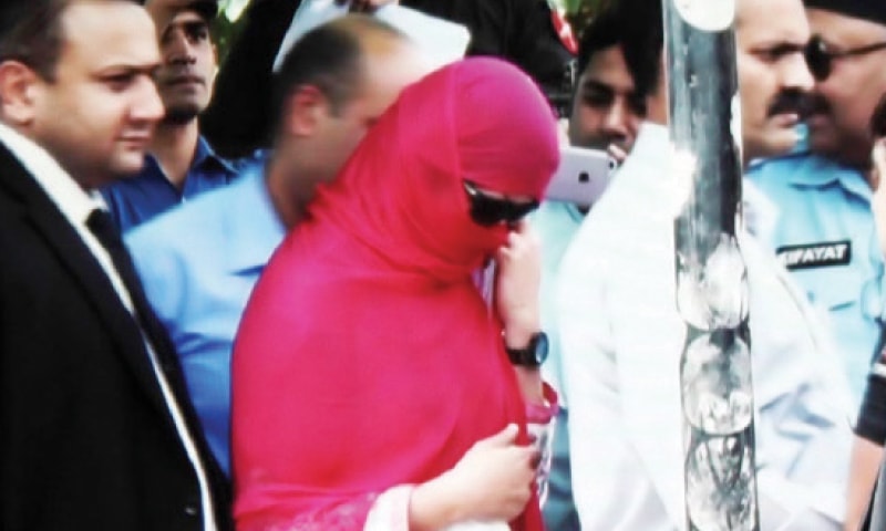 Indian national Uzma leaves Islamabad High Court on Wednesday. &mdash; Online