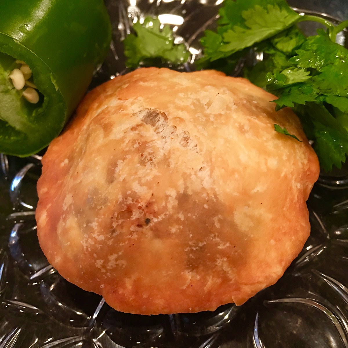 Fresh kachori, hot from the stove.