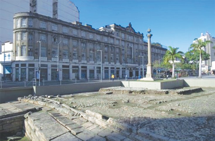 Some million slaves from Africa took their first steps in Brazil on Valongo Wharf in Rio de Janeiro which is being considered for Unesco status.—AFP