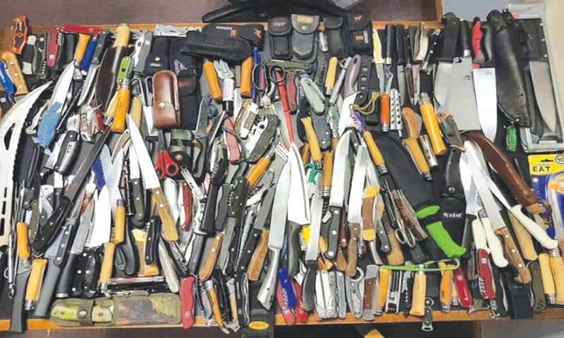 BRITAIN is cracking down on rising knife crime, including allowing banned blades to be deposited anonymously.─AFP BRITAIN is cracking down on rising knife crime, including allowing banned blades to be deposited anonymously.─AFP