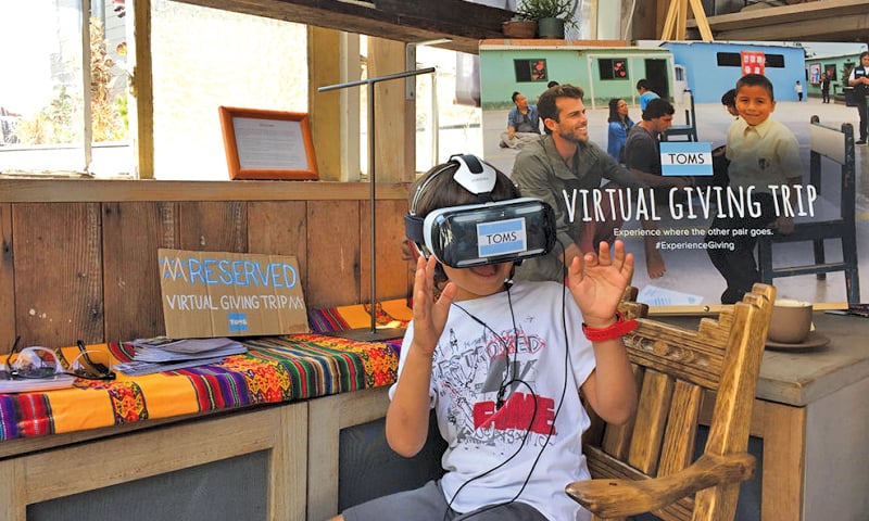 TOMS’ Virtual Giving Trip is an example of how brands have started using VR in their communication for providing immersive experience to their audiences.