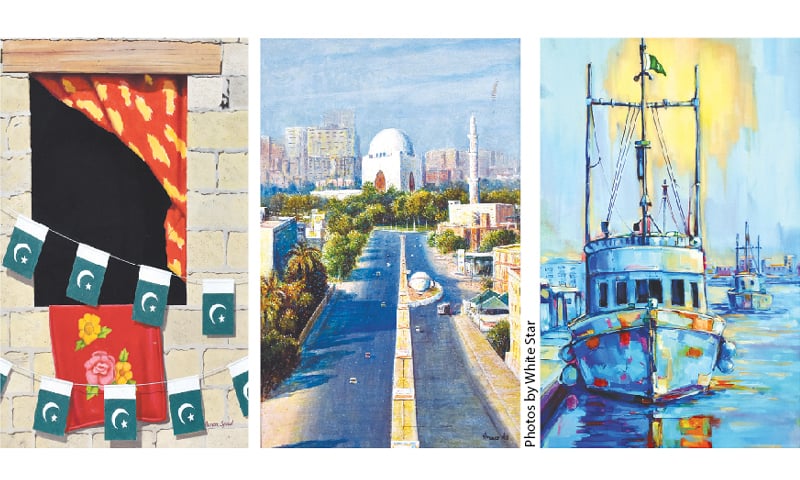 Akram Spaul&rsquo;s artwork / An artwork by Anwer Ali / Kamran Khan&rsquo;s painting