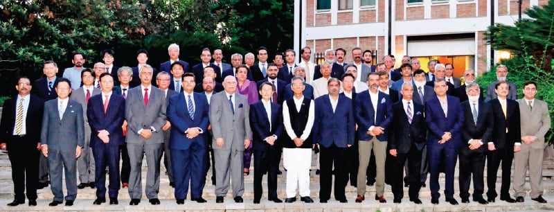 Japanese Ambassador Takashi Kurai and Hirofumi Nagao, recipient of the Japanese Foreign Minister’s Commendation, attend the award ceremony with other guests at the ambassador’s residence. Japanese Ambassador Takashi Kurai and Hirofumi Nagao, recipient of the Japanese Foreign Minister’s Commendation, attend the award ceremony with other guests at the ambassador’s residence.