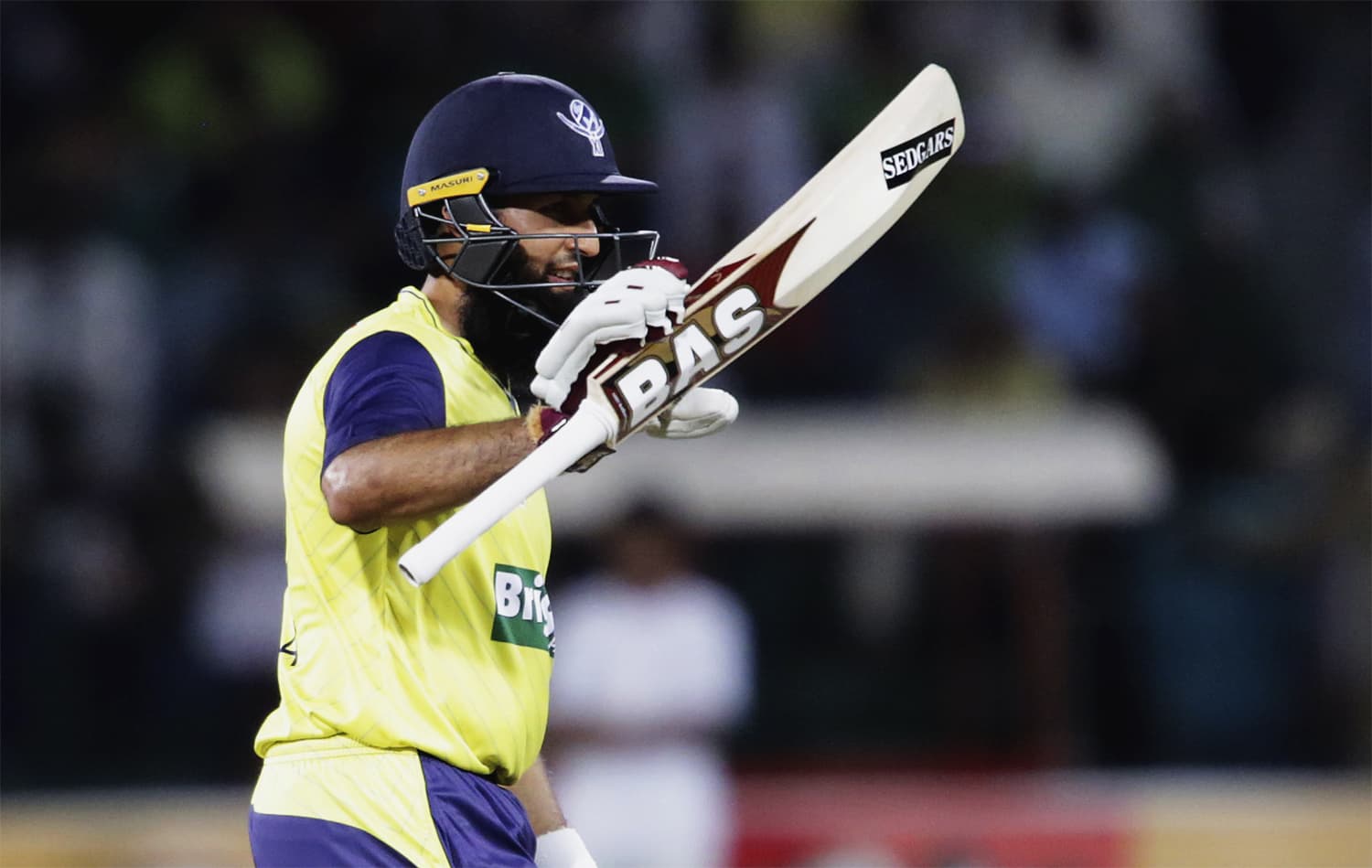 World XI batsman Hashim Amla acknowledges his 50. ─ AP