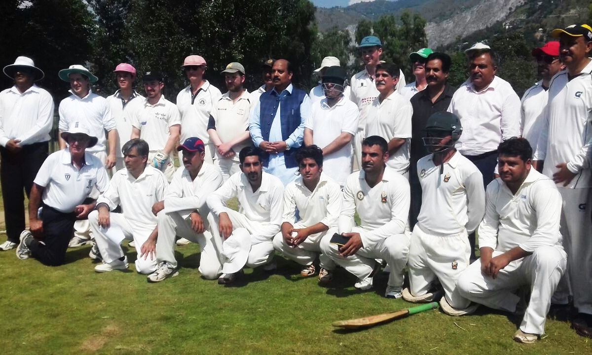 A UK cricket club comprising journalists, academics comes to Pakistan to highlight its peaceful image before the world. —photo by author