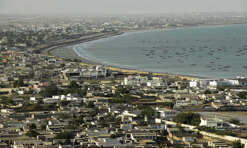 A general view of Gwadar city.— Reuters