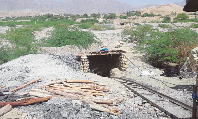 A COAL mine at Mach in Kachhi district.—Photo by writer