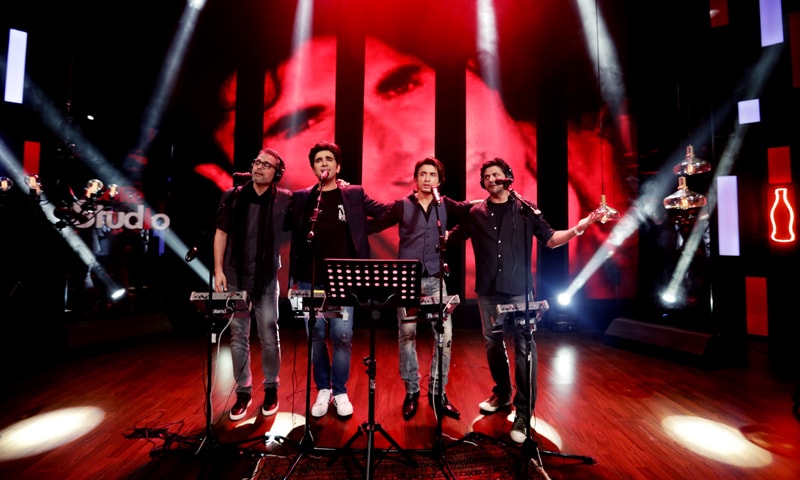 Bilal Maqsood, Ali Hamza, Ali Zafar and Faisal Kapadia in the tribute to Junaid Jamshed, Us Raah Par | Insiya Syed