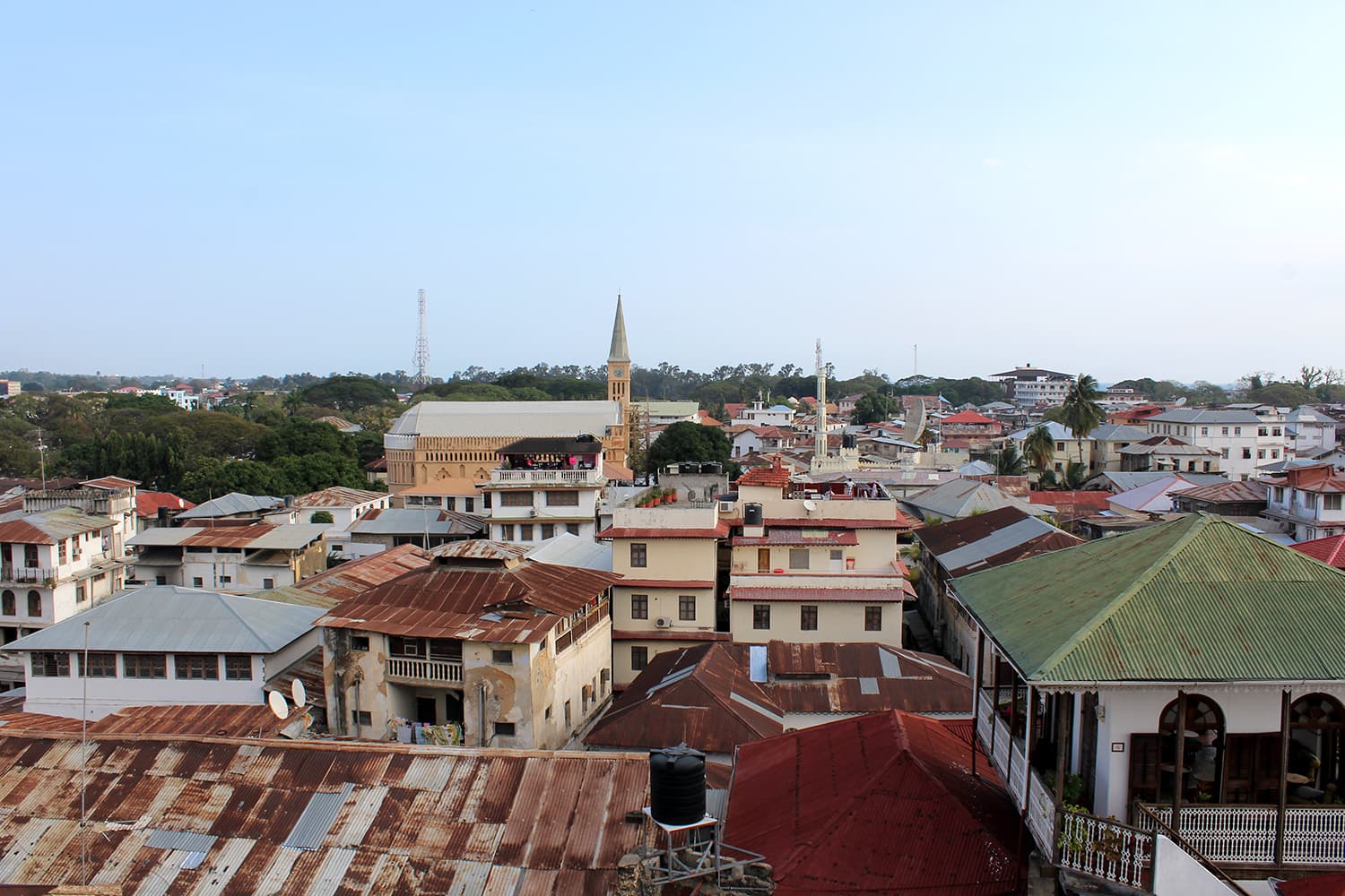 Walking the narrow lanes of Stone Town, Zanzibar.