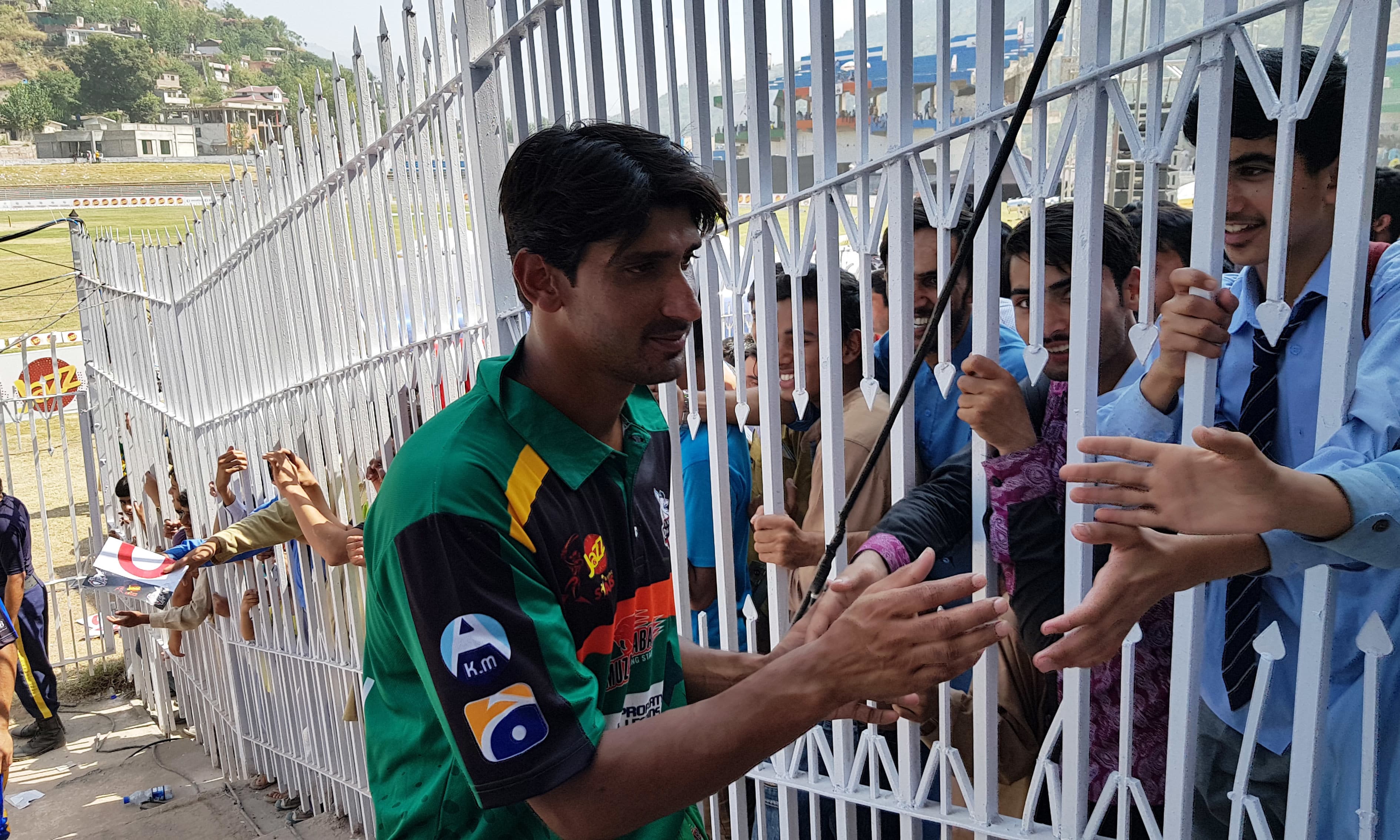 Salman Arshad, 21, clocking 90mph hopes to make it to the national team. &mdash;Photo by Author