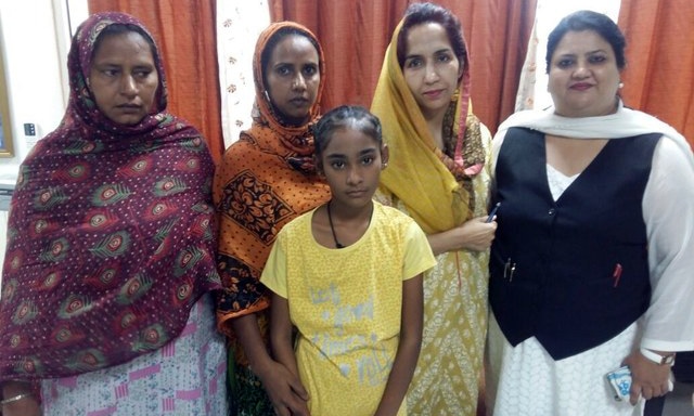 Fatima, Mumtaz and 10-year-old Hina are among those being sent back to Pakistan on Thursday. —Photo by Indian High Commission in Islamabad