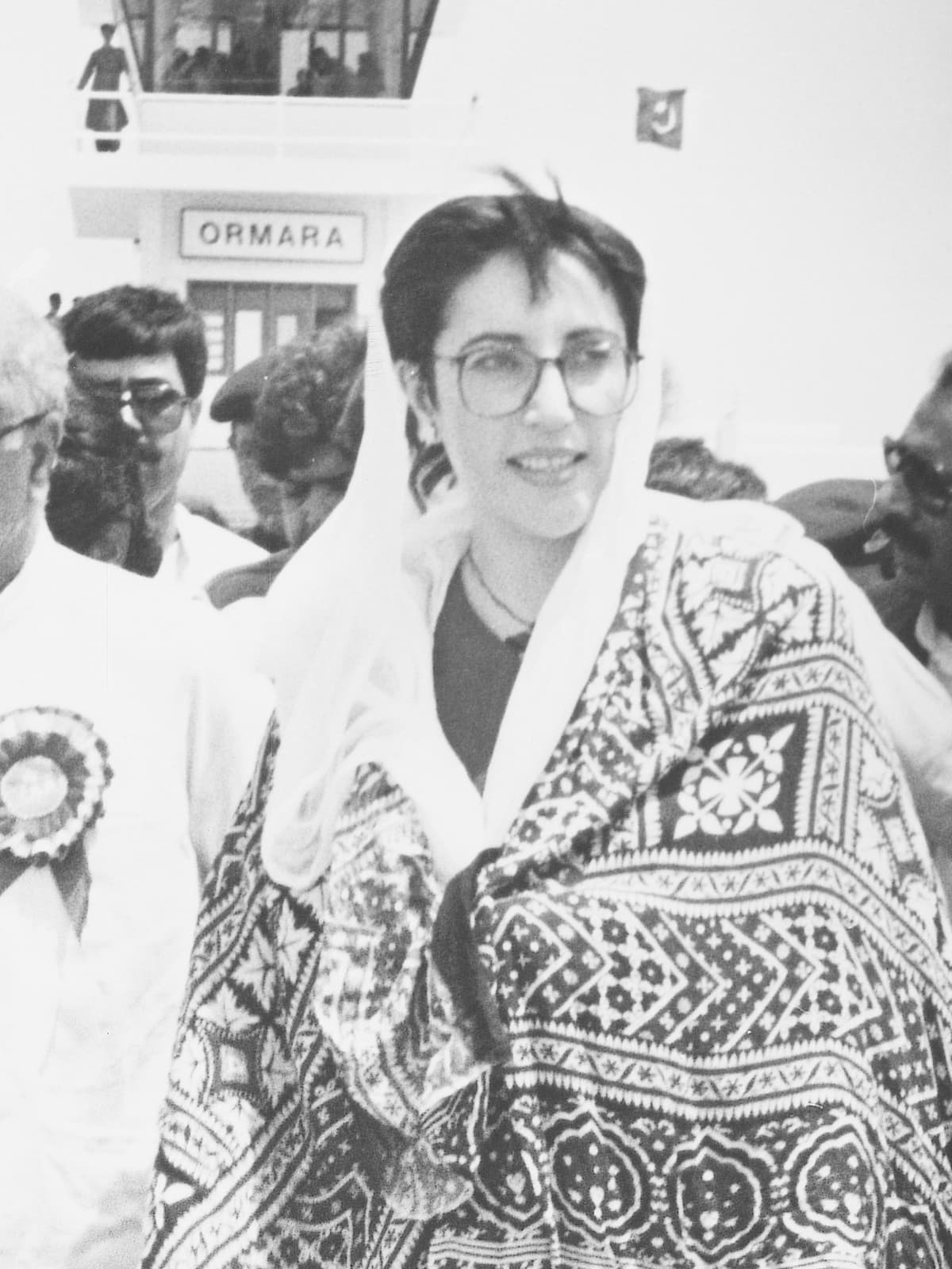 Benazir Bhutto at Ormara airport in Balochistan | Hasan Bozai, White Star