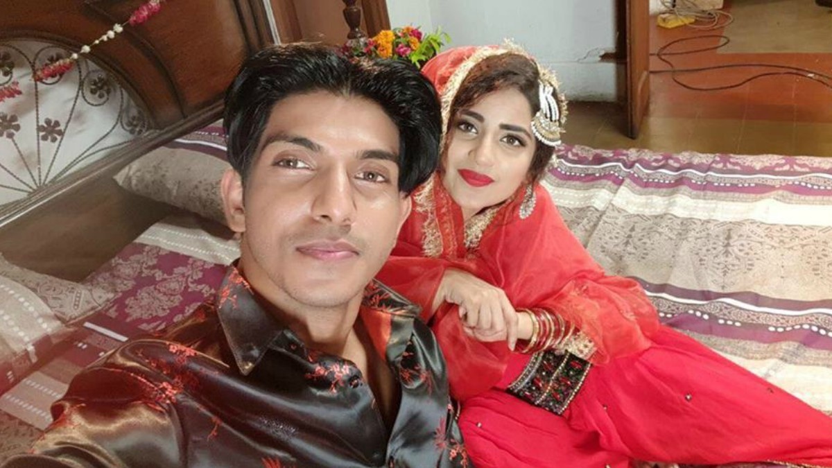 Mohsin Abbas pictured with Saboor Aly