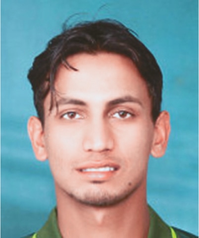SALMAN Afridi ... carries bat for the maiden first-class century