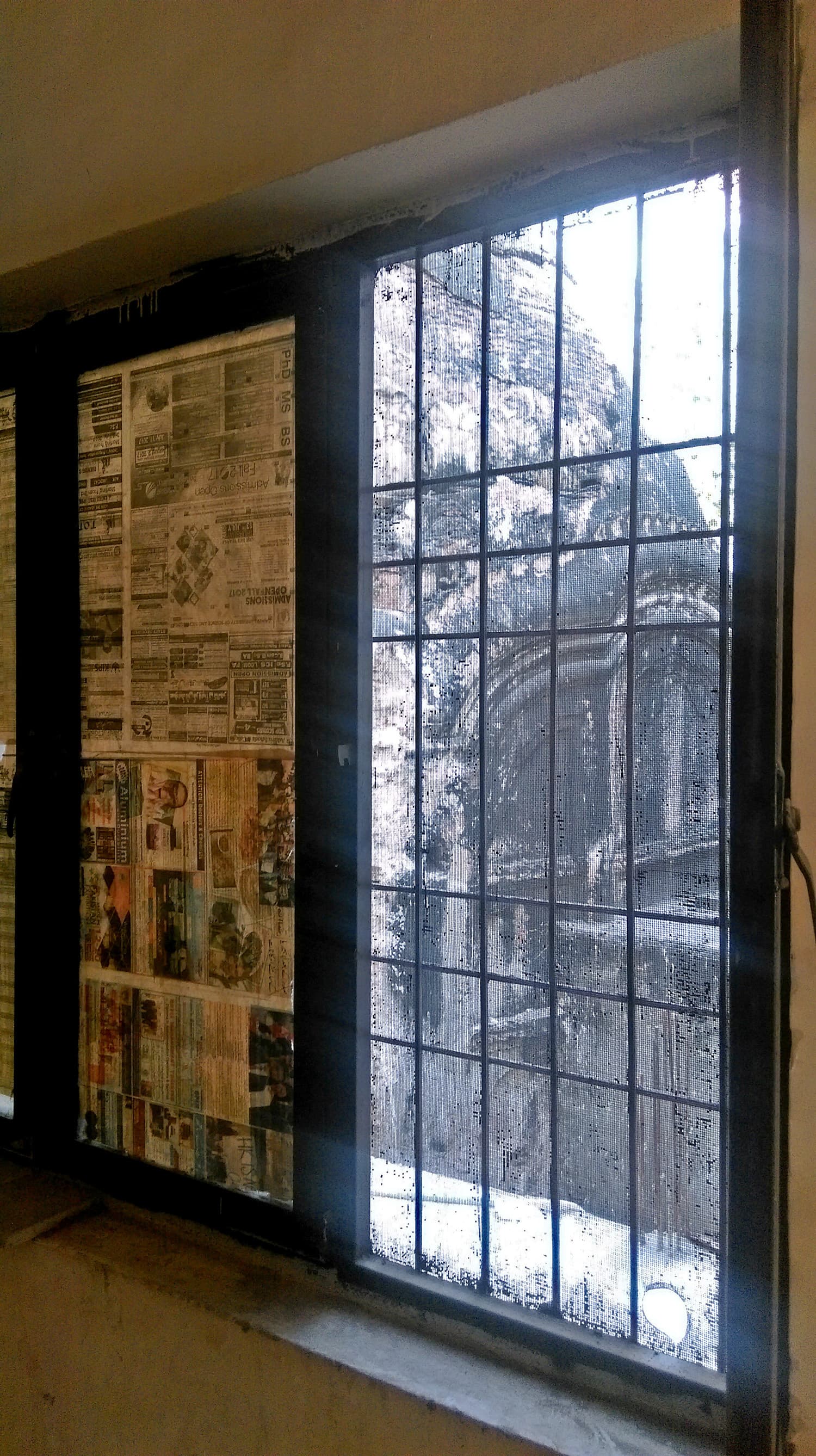 A view of the temple from the corridor.