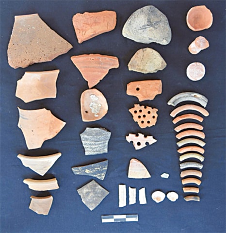 SOME of the &ldquo;artefacts&rdquo; found at Manjhand Mound.&mdash;Dawn