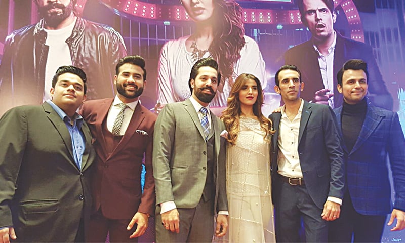 The star-studded cast of Parchi at the premiere for the media on Wednesday. The star-studded cast of Parchi at the premiere for the media on Wednesday.