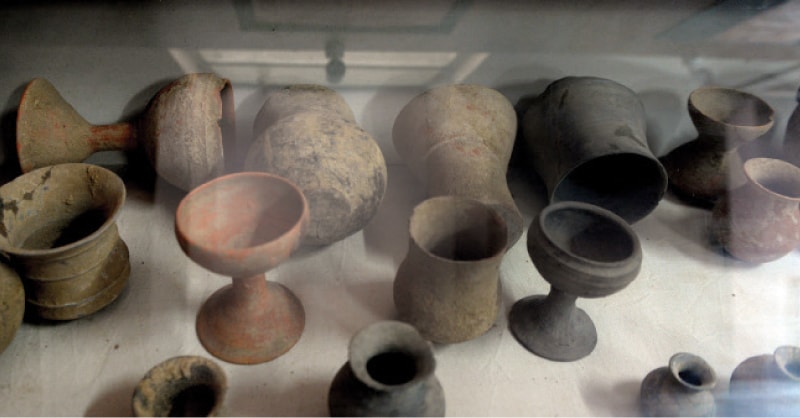 Pottery of Gandhara culture found in Swat.