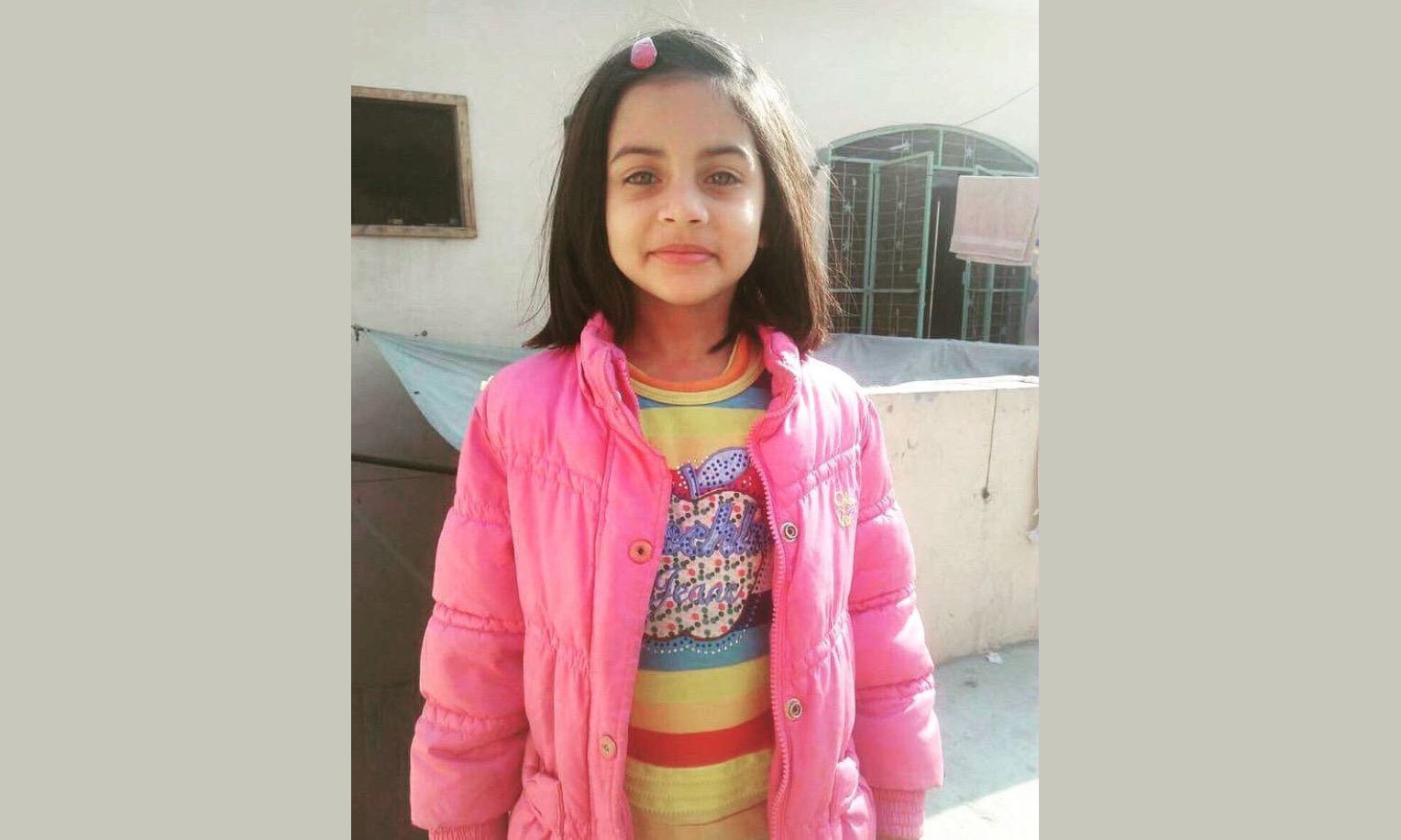 A photograph of 6-year-old Zainab taken on Dec 31, 2017, a few days before she went missing. — Photo courtesy Twitter. This photograph has been used with permission from the victim's family.