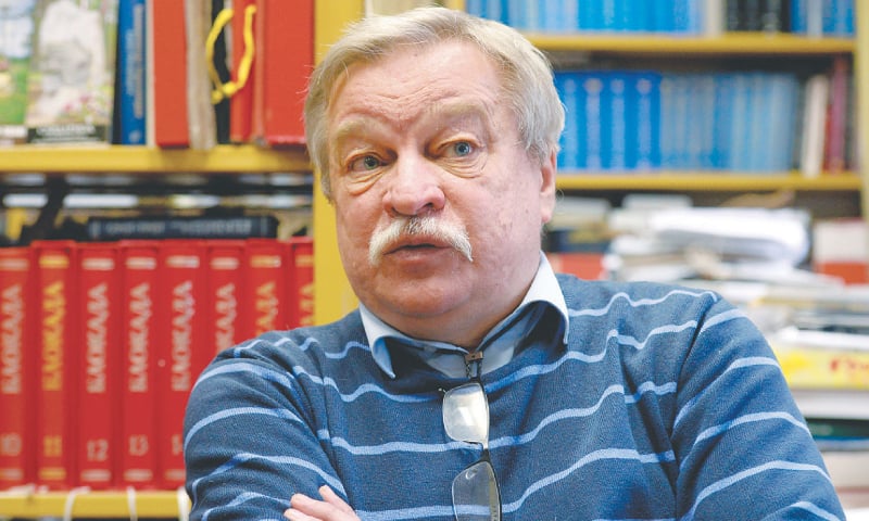 RUSSIAN historian Anatoly Razumov.—AFP