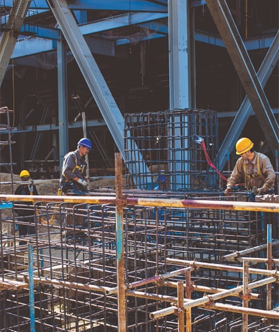 Construction work continues rapidly at the 660 MW power plant