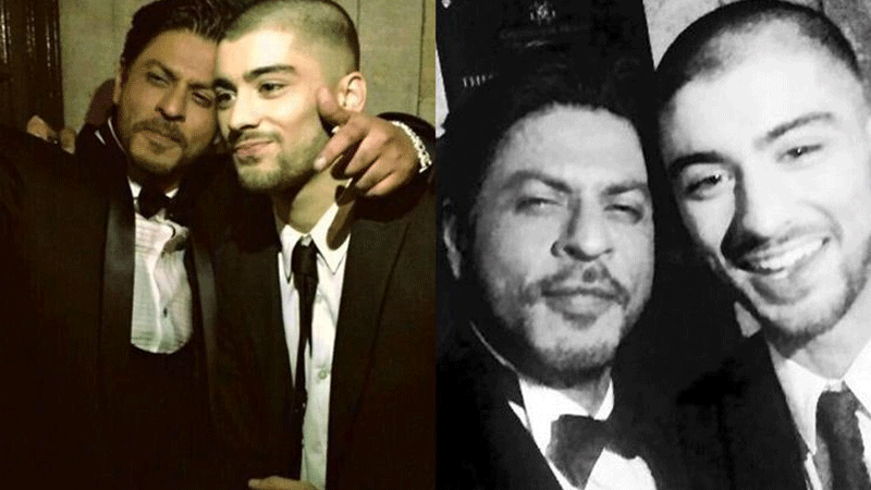 Zayn Malik and Shah Rukh Khan cosy up for photos.