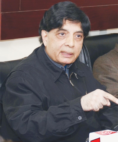 CHAUDHRY Nisar Ali Khan expresses concern over the role of media.