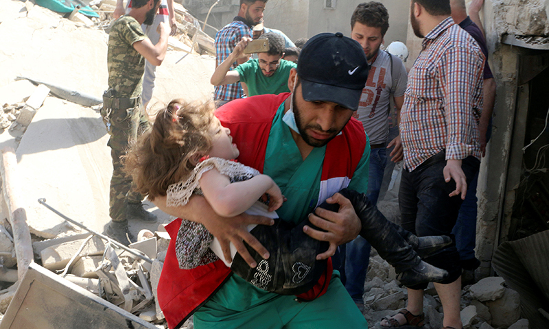 Nearly 200 dead in Syria enclave as UN warns situation 'out of control'