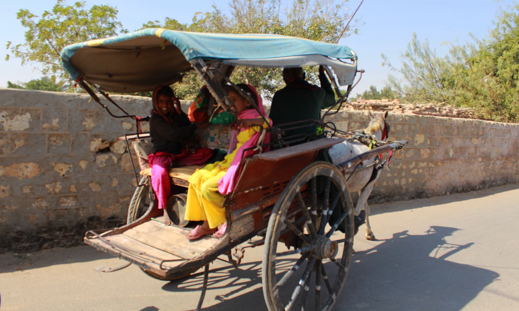 گھوڑا گاڑی کسی زمانے میں آرام دہ اور شاہی سواری تصور کی جاتی تھی&mdash;تصویر نبیل ابڑو