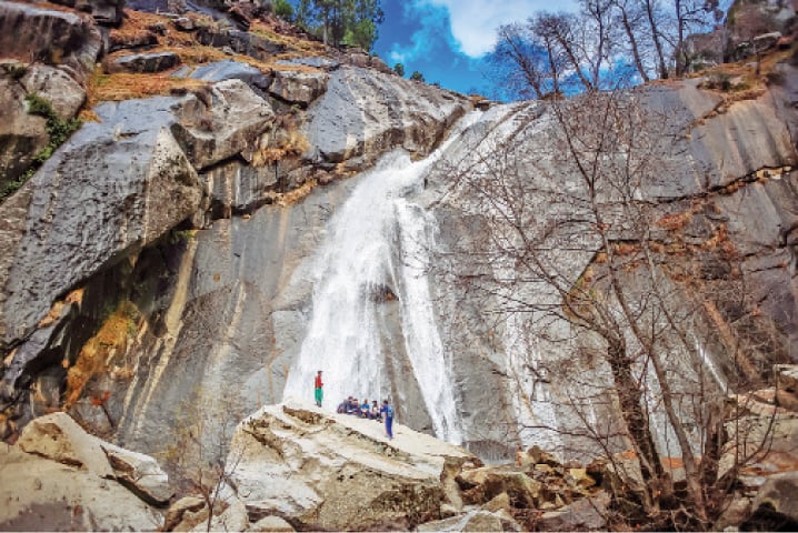 Charkhwa waterfall in Jambil valley, Swat. — Dawn