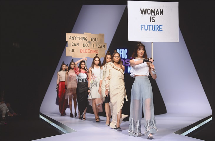 Hira Ali debuted with a collection that spoke of girl power and her penchant for upbeat, edgy design | Photos: Faisal Farooqui @ DragonFly