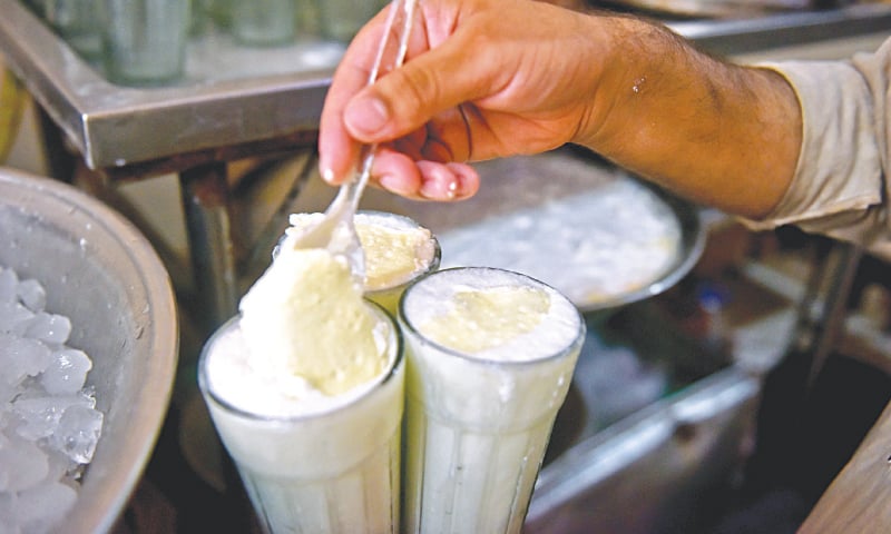 A dollop of cream on top of the lassi. / Photos by Fahim Siddiqi / White Star