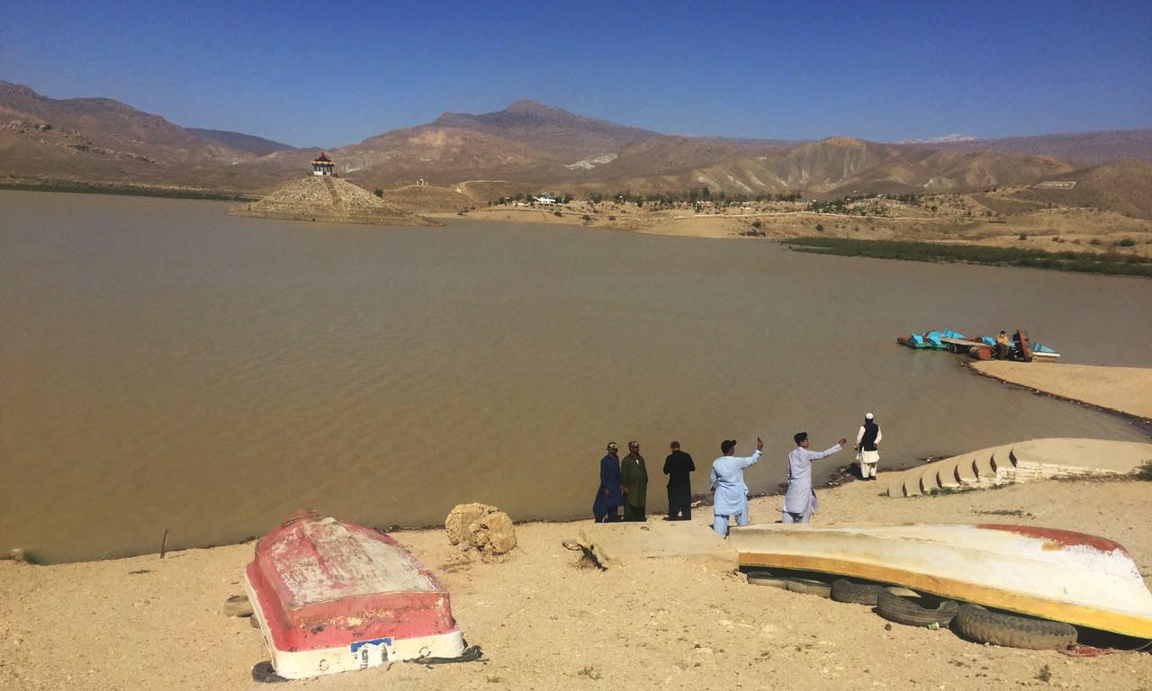 Boats at the lake's banks. —Hafizullah Shirani