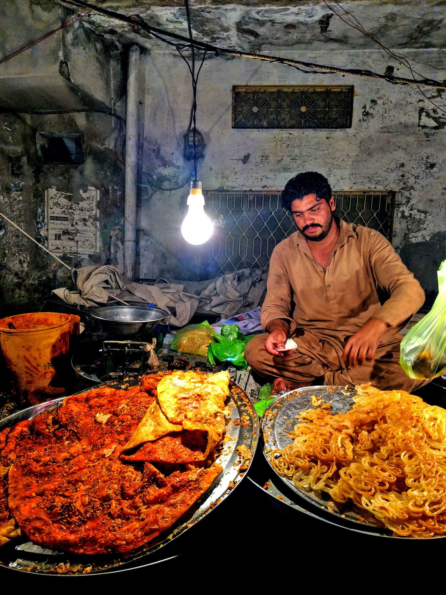 The Mela is a time to taste some of Lahore’s finest local sweets, including jalebi and qatlama. —Photo by author