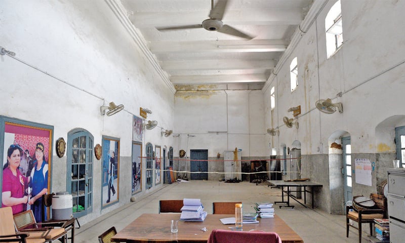 The main hall is also used for indoor sports. &mdash; Photos by Tanveer Shahzad